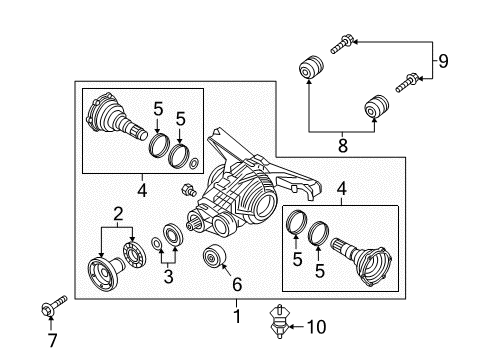 2021 Audi Q7 Axle & Differential - Rear Diagram