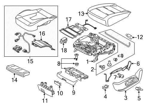 2017 Audi Q3 Rep.Kit Diagram for 8U0-898-522-E