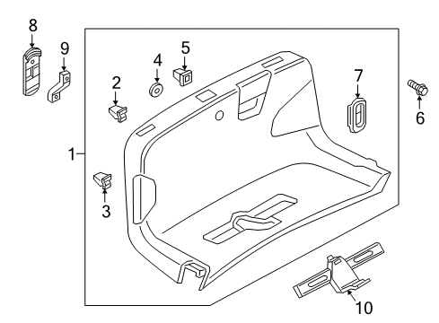 2025 Audi A4 Quattro Interior Trim - Trunk