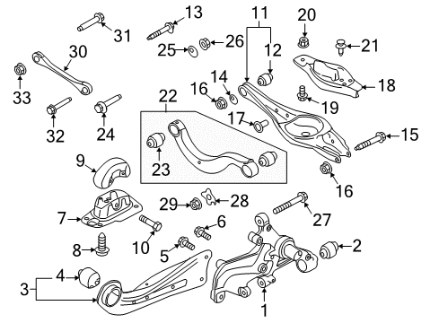2018 Audi A3 Rear Suspension Components Diagram 4