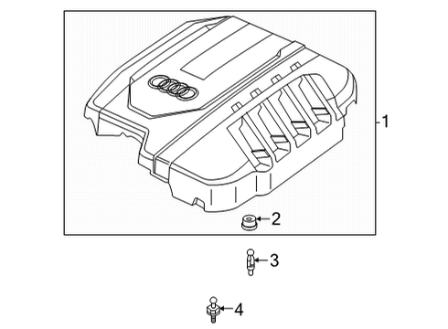 2025 Audi A4 Quattro Engine Appearance Cover
