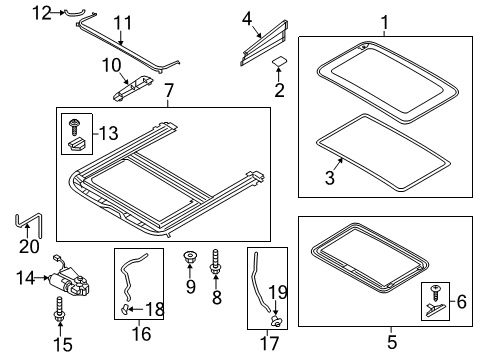 2016 Audi A6 Sunroof Diagram