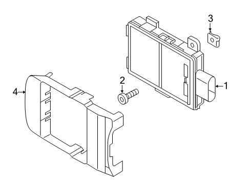 2019 Audi A8 Quattro Electrical Components - Front Bumper Diagram 3