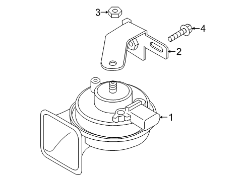 2023 Audi Q3 Horn Diagram