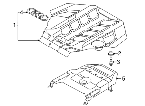 2022 Audi RS6 Avant Engine Appearance Cover