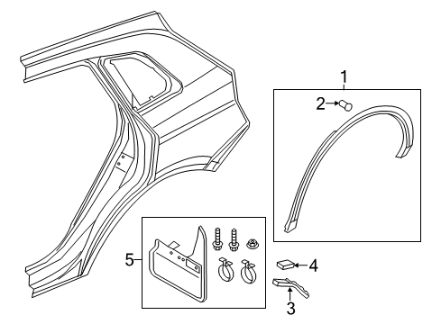 2024 Audi Q5 Exterior Trim - Quarter Panel