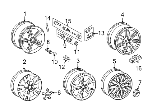 2007 Audi S6 Wheels Diagram 3