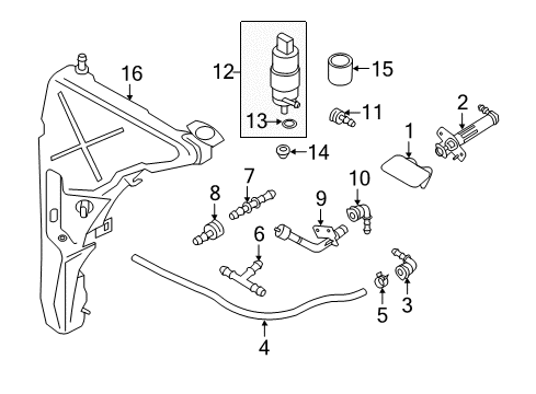 2015 Audi A7 Quattro Headlamp Washers/Wipers