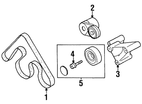 1996 Audi Cabriolet Belts & Pulleys