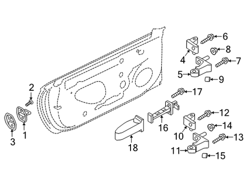 2023 Audi RS5 Sportback Door Check Diagram for 8W8-839-249