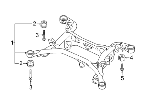2020 Audi Q7 Suspension Mounting - Rear Diagram