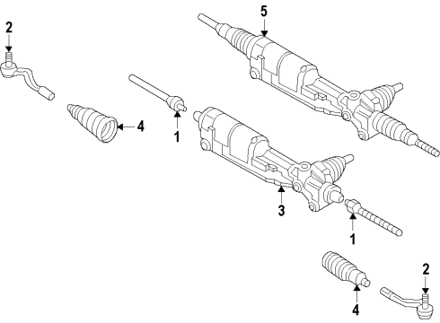 2014 Audi SQ5 Steering Gear & Linkage - Steering Diagram 2