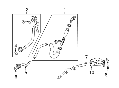 2019 Audi A3 Quattro Hoses, Lines & Pipes Diagram 5