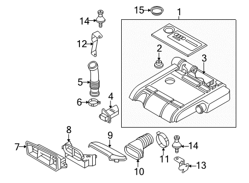 2007 Audi A3 Air Intake Diagram