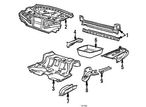1986 Audi 5000 Rear Body