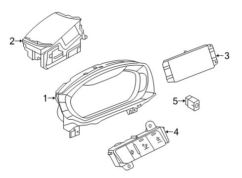 2020 Audi S7 Sportback Cluster & Switches Diagram