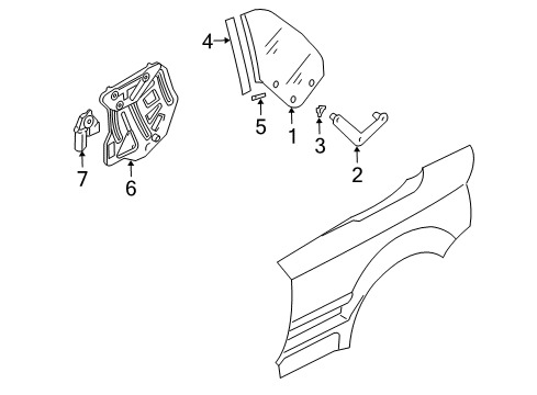 2008 Audi A4 Quarter Window Diagram