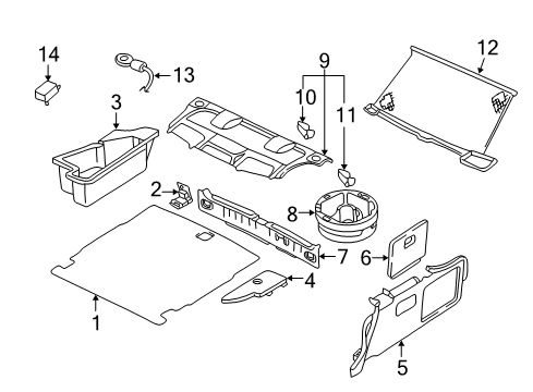 1998 Audi A6 Interior Trim - Rear Body