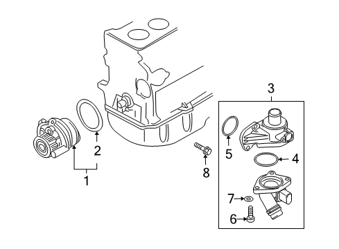 2009 Audi TT Water Pump Diagram 5