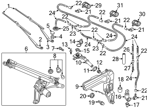 2019 Audi Q8 Wipers Diagram 3