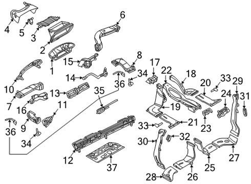 2025 Audi RS7 Sportback Ducts Diagram