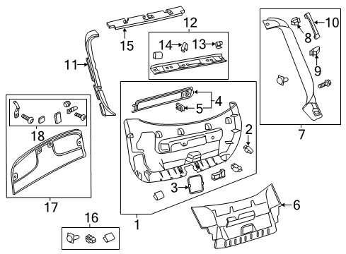 2015 Audi A7 Quattro Interior Trim - Lift Gate