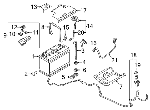 2019 Audi TT Quattro BATTERY Diagram for 000-915-089-G