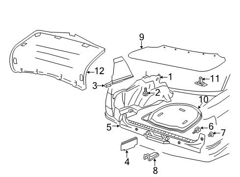 1995 Audi 90 Quattro Interior Trim - Rear Body