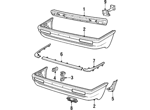 1986 Audi Coupe Bumper & Components - Front