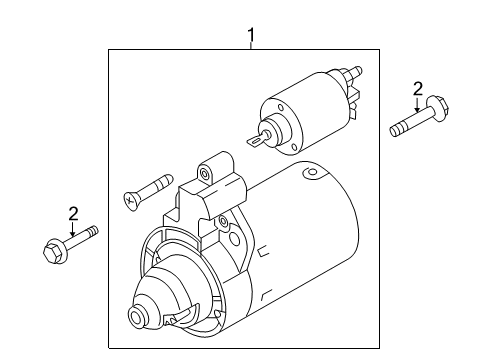 2015 Audi Q5 Starter Diagram for 059-911-021-K