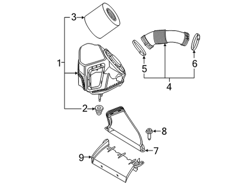 2025 Audi A6 allroad Air Intake Diagram