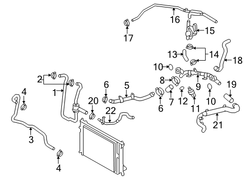 2008 Audi RS4 Pipe Diagram for 079-121-065-BD