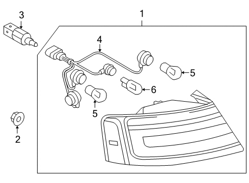 2011 Audi A5 Bulbs Diagram 6