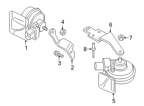 2025 Audi A6 Quattro Horn Diagram 2