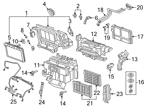 2024 Audi A4 allroad A/C & Heater Control Units Diagram