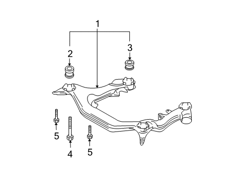 2008 Audi A4 Suspension Mounting - Front Diagram 4