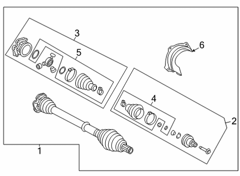 2025 Audi A6 allroad Drive Axles - Front