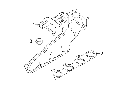 2017 Audi RS7 Exhaust Manifold