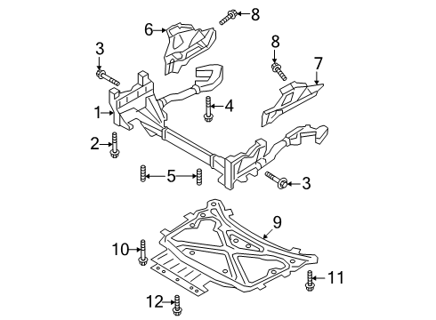 2025 Audi Q7 Suspension Mounting - Front Diagram