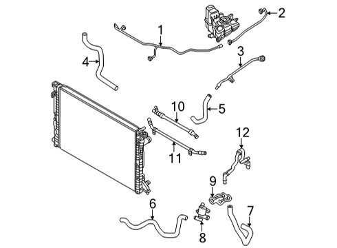2021 Audi A8 Quattro Hoses, Lines & Pipes Diagram 10