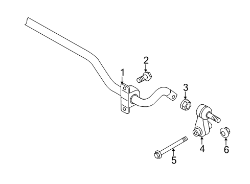2018 Audi A3 Quattro Stabilizer Bar & Components Diagram 4