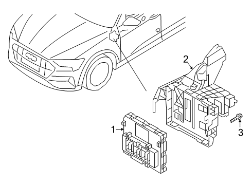 2020 Audi Q3 Electrical Components Diagram 6