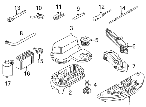 2013 Audi S8 Jack & Components