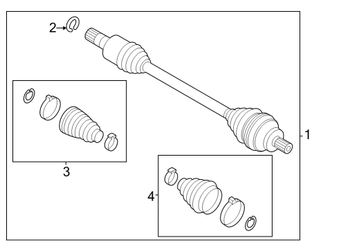2022 Audi Q4 e-tron Rear Axle