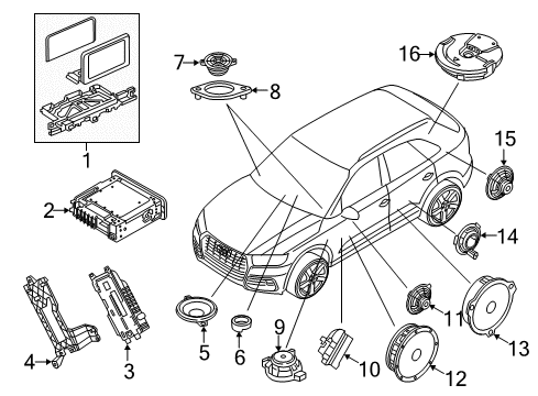 2021 Audi SQ5 Sportback Navigation System Diagram