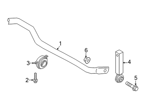 2022 Audi RS7 Sportback Stabilizer Bar & Components Diagram 4
