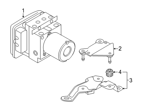 2017 Audi A7 Quattro ABS Components
