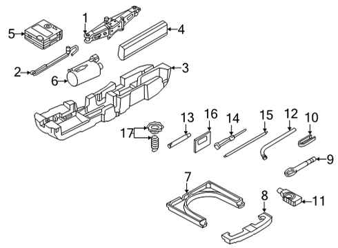 2024 Audi A3 Quattro Jack & Components
