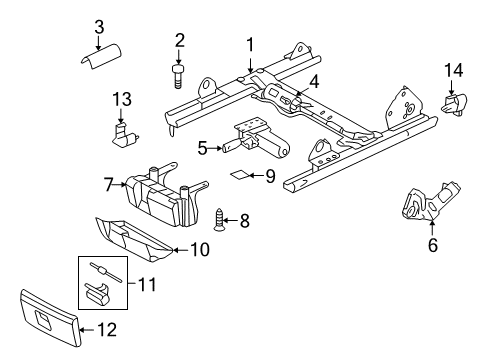 2009 Audi R8 Tracks & Components Diagram