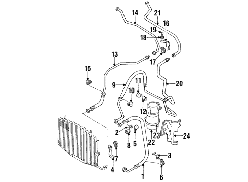 1995 Audi S6 Dehydrator Diagram for 4A0-820-191-AB